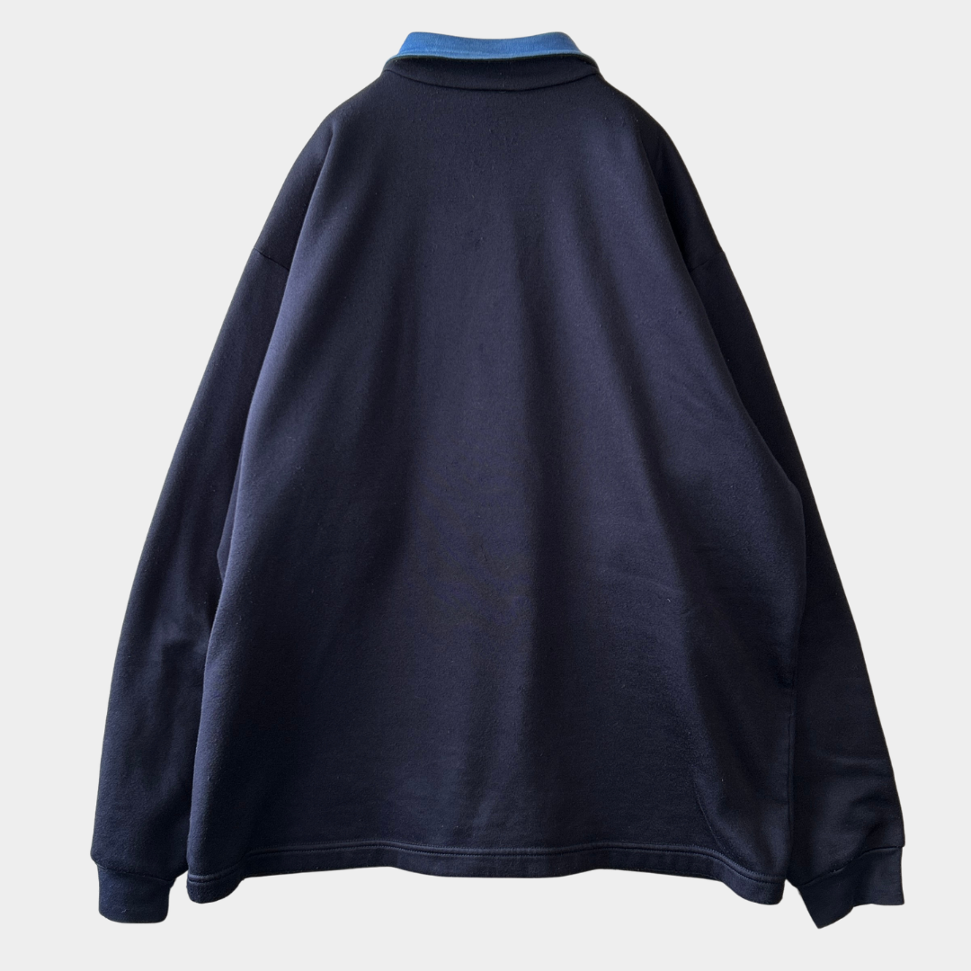 90's Patagonia パタゴニア CAPILENE キャプリーン フリースプルオーバー ネイビー(XXL)/A9848F-SO