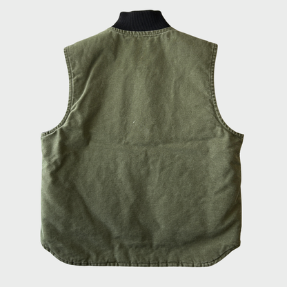 00's Carhartt カーハート ダックベスト V52 LOV ライトオリーブ (L) /C0422V-SO