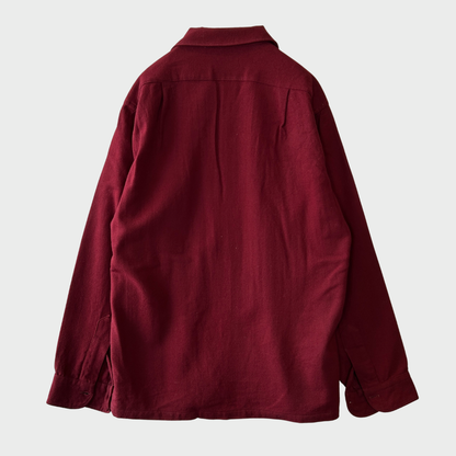 50's Perndleton ボードシャツ 無地 ワインレッド (S)/A8982S0-SO