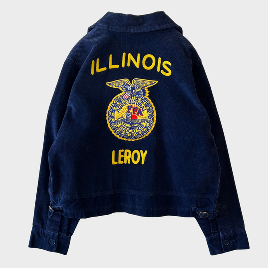 00's FFA ジャケット"ILLIONIS" 紺(40)/A9561J-SO