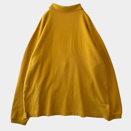 00's Patagonia パタゴニア 長袖ポロシャツ マスタード(L)/C0925SH-SO