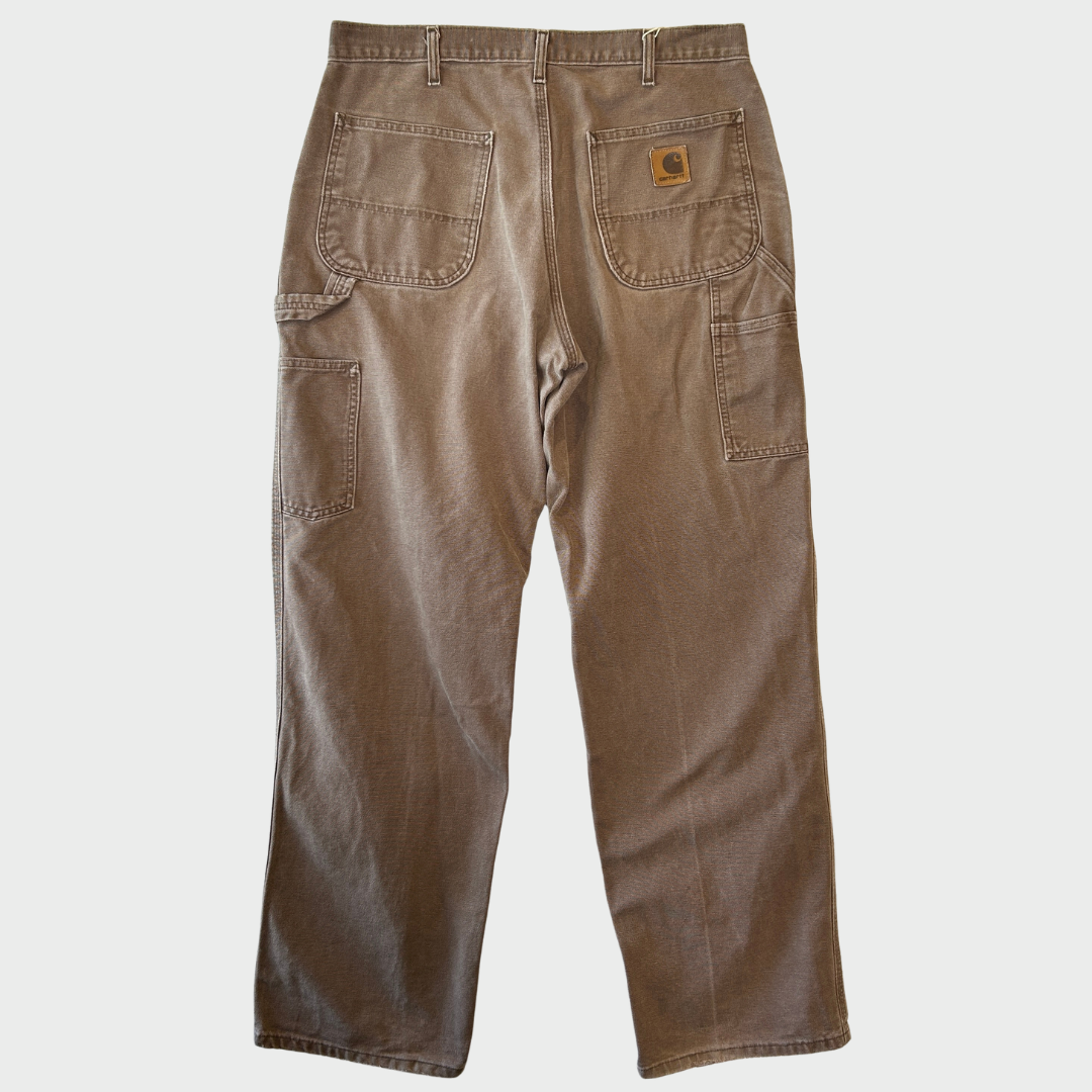 00's~ Carhartt カーハート ダックペインターパンツ 茶(34×32)/A8366P-SO