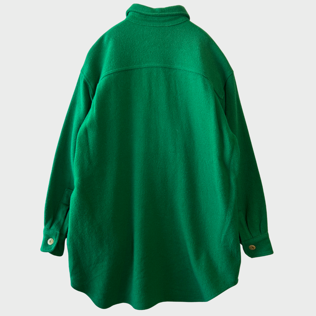 90's Ralph Lauren Country ラルフ ウールワークシャツ 緑 (6)/A5684S-SO