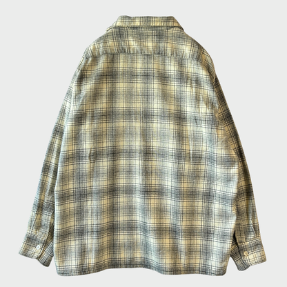60's Styled by LEVI'S リーバイス オープンカラーシャツ ウール チェックシャツ/AC0155SH-SO