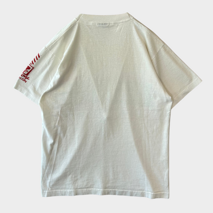 90's SCREEN STARS 7-ELEVEN バイアスロン イベント 企業Tシャツ 白 (L)/B2582T-SO