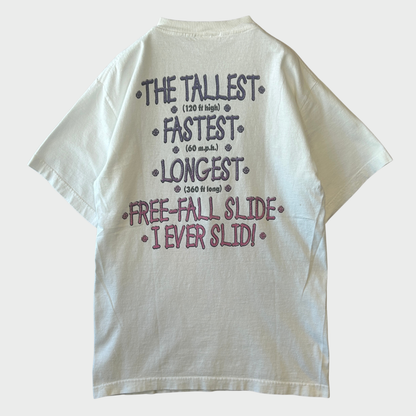 90's Disney Blizzard Beach Summit Plummet 両面プリント tシャツ/B2618T
