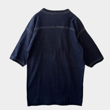 80's Unknown MICHIGAN フットボールTシャツ ネイビー (サイズ不明)/A6392T-SO