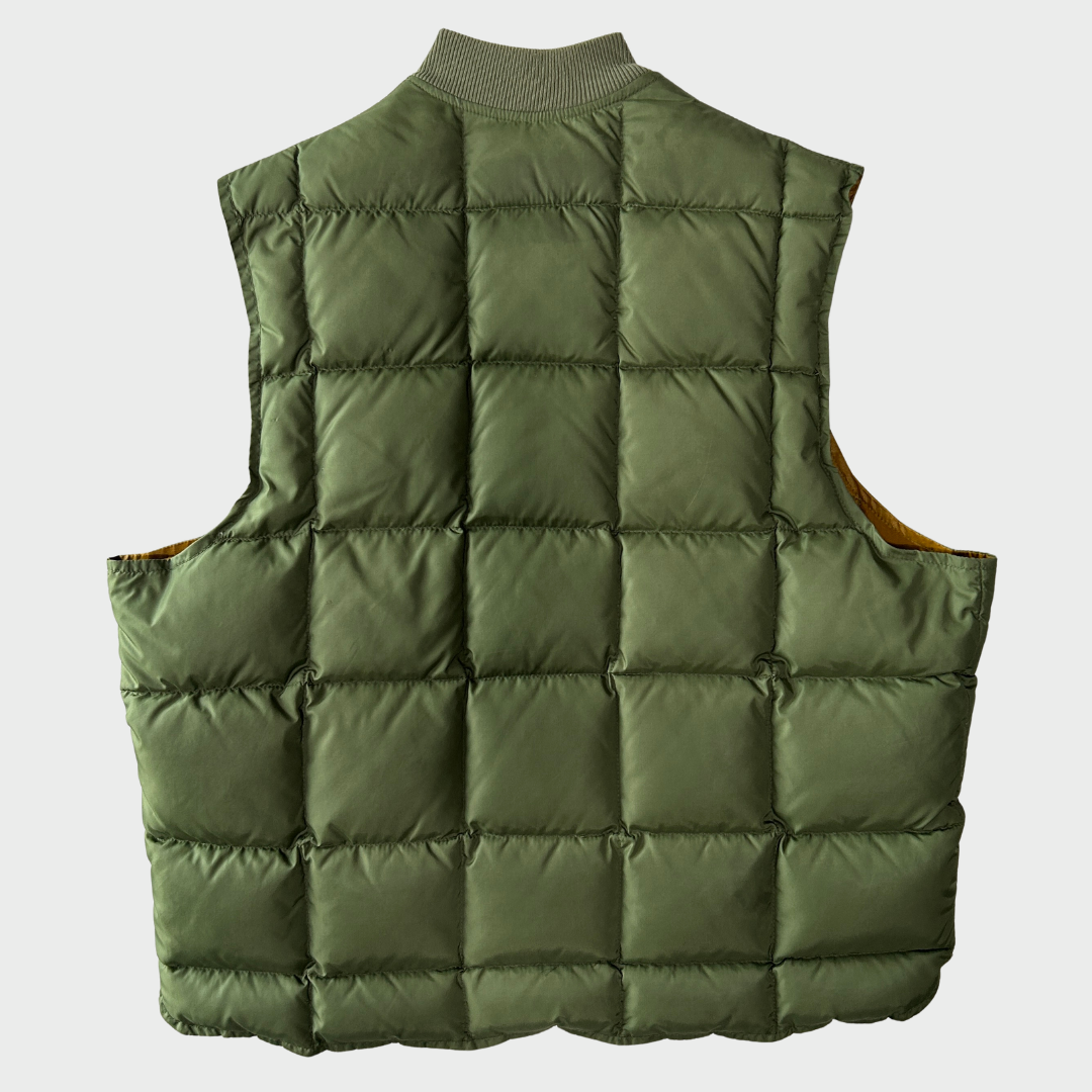 60~70's Eddie Bauer カナディアンベスト ダウンベスト カーキ (46)/A8868V-SO
