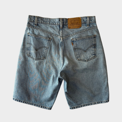 00's Levi's 550 リーバイス ショーツ ハーフパンツ オレンジタブ 薄青 (W34)/B2287P-SO