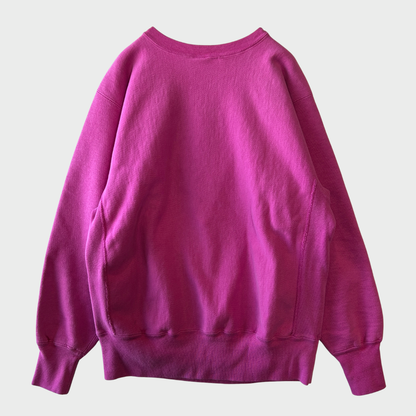 90's Champion Reverse Weave リバースウィーブ ロゴ刺繍 スウェット ピンク (L) /A8689S-SO