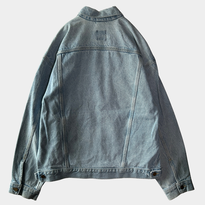 80's~ Carhartt カーハート デニムジャケット 青 (XL)/B3397J-SO