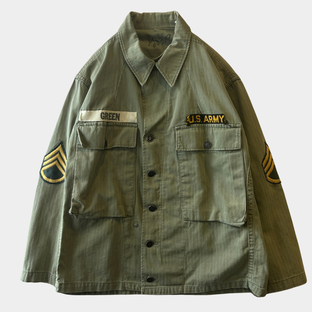”お客様お問い合わせ商品”40's U.S.ARMY M-43 HBT ミリタリージャケット /C1633