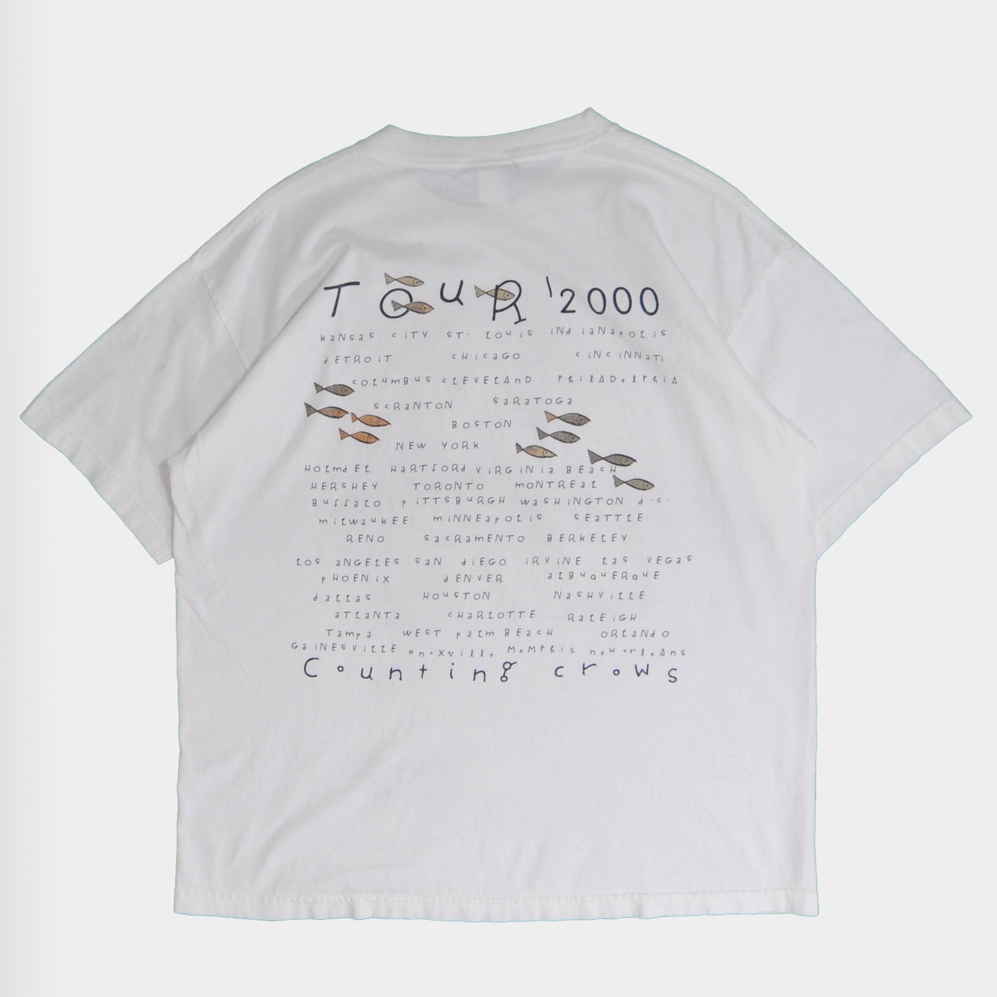 90's Counting Crows ツアーTシャツ 白(XL)/A2276T-SO