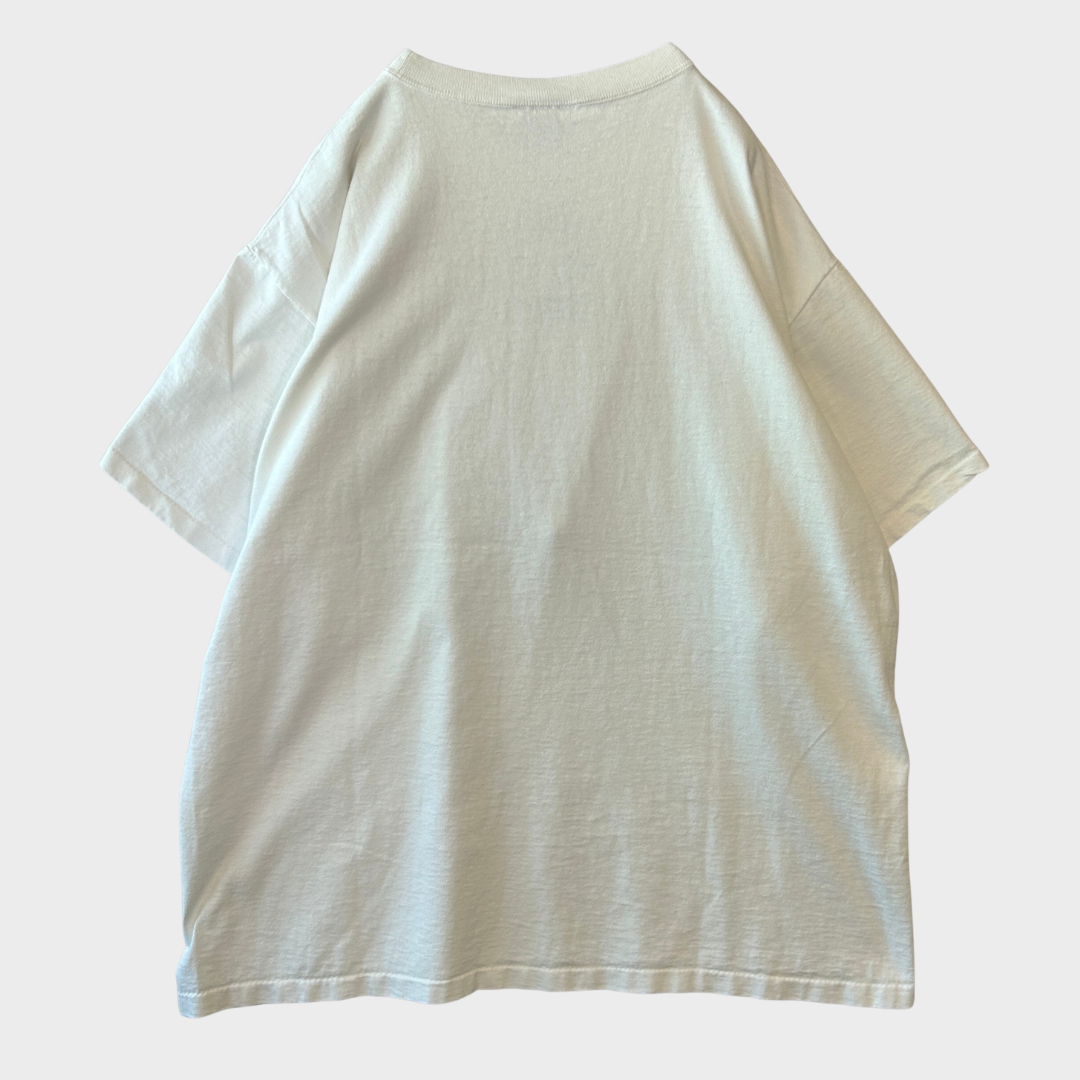 90's GENUS Warner Bros. ワーナーブラザーズ Michigan J. Frog キャラクターTシャツ 白 (L) /B2613T-SO