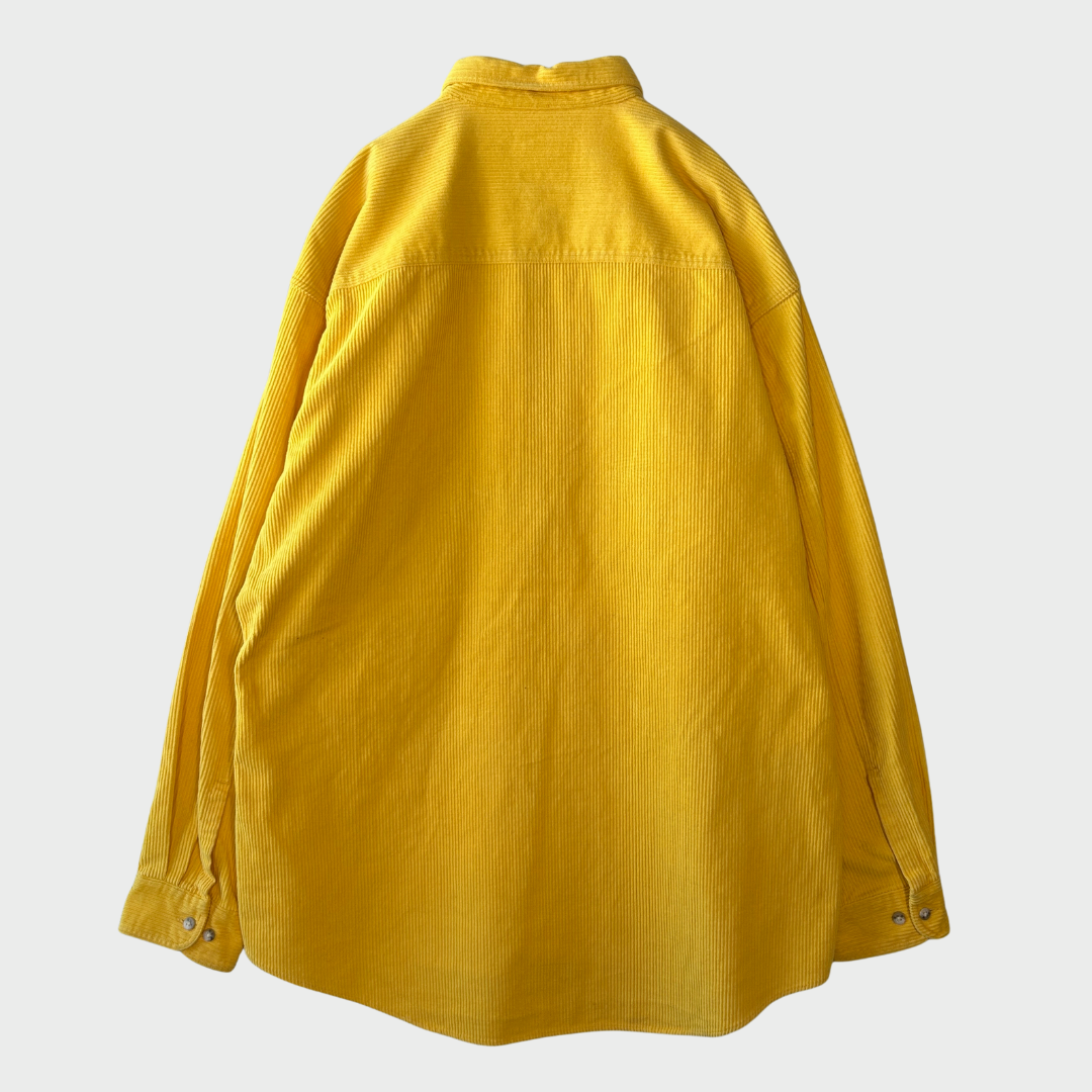 00's GAP コーデュロイシャツ 黄 (L)/B0396S-SO
