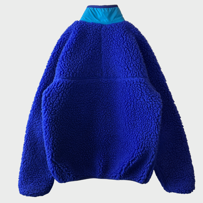 80's Patagonia パタゴニア レトロパイルジャケット カーディガン フリース コバルト (S)/A9275F-SO