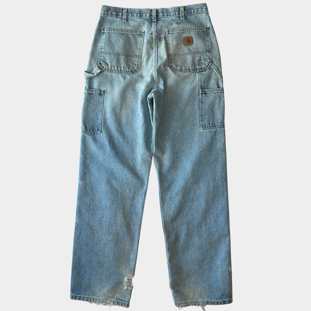 2020 Carhartt カーハート ダブルニーパンツ デニム ブルー (33×34)/C0456P-SO