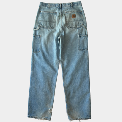 2020 Carhartt カーハート ダブルニーパンツ デニム ブルー (33×34)/C0456P-SO