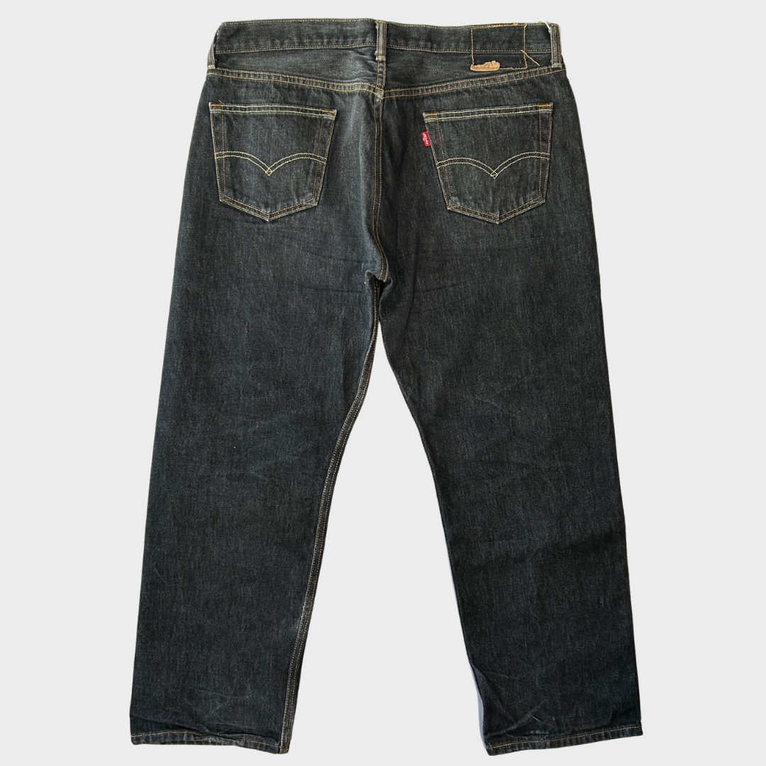 Levi's リーバイス 501 ブラックデニムパンツ (38×30)/B3521P-SO