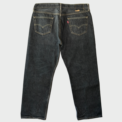 Levi's リーバイス 501 ブラックデニムパンツ (38×30)/B3521P-SO