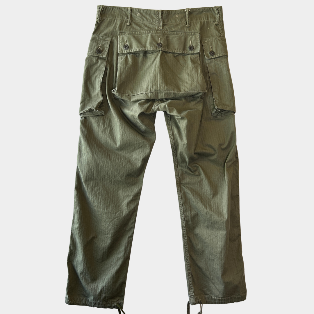 RRL ラルフローレン P-44 HBT モンキーパンツ ミリタリーカーゴパンツ (32×32)/C1449P-SO