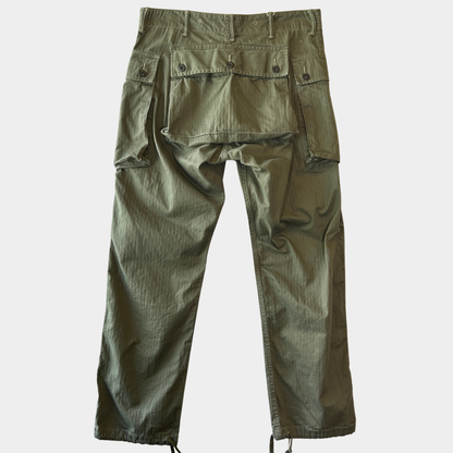 RRL ラルフローレン P-44 HBT モンキーパンツ ミリタリーカーゴパンツ (32×32)/C1449P-SO