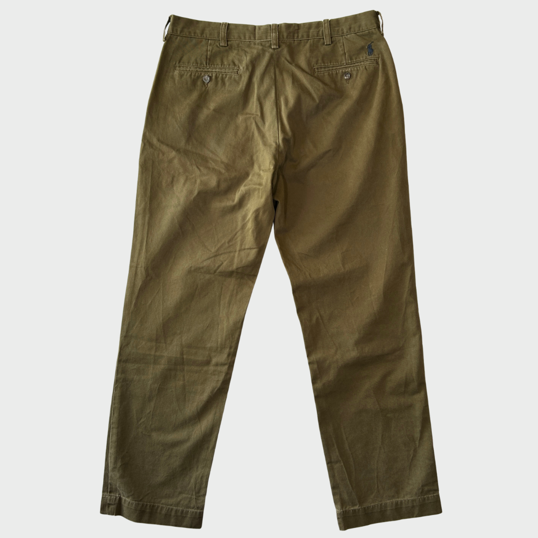 00's Ralph Lauren ラルフローレン ポロチノ PRESTON PANT カーキ (W34/L32) /A9067P-SO