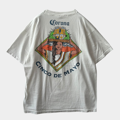90's Fruit of The Loom THE Shag NaStys Tシャツ コロナビール 白(XL)/A6455T-SO