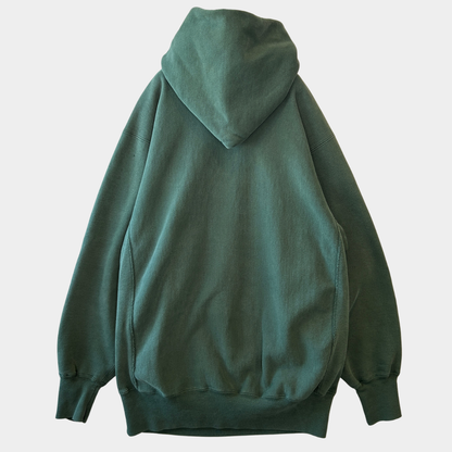90's Champion Reverse Weave リバースウィーブ IOWA フーディー スウェット グリーン USA製(XXL)/C0946R-SO