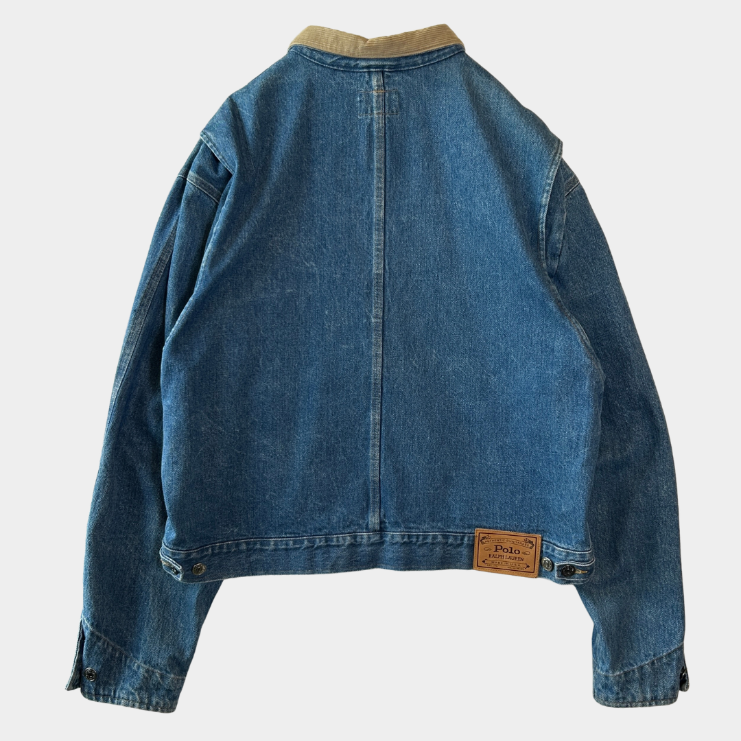 80's~90's Polo Ralph Lauren ラルフローレン デニムトラッカージャケット (XL)/C1727J-SO