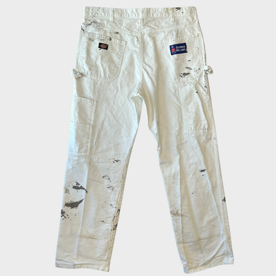 Dickies×SHERWIN WILLIAMS ディッキーズ シャーウィン・ウィリアムズ ペインターパンツ 白 ホワイト (W36/L32) /A9890P-SO