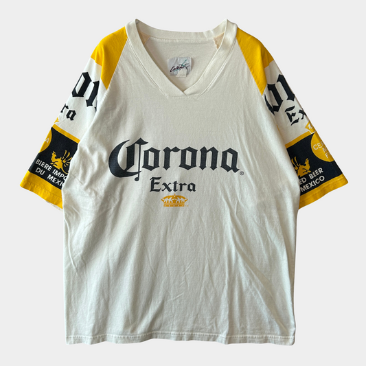 90's   Calhain  Corona ラグランTシャツ 白 XL/A7156T-SO