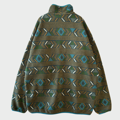 Patagonia パタゴニア スナップT フリースプルオーバー 総柄 FA17(L)/A9014O-SO