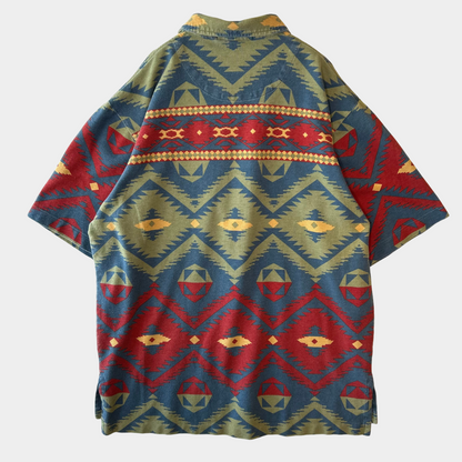 Polo Ralph Lauren ラルフローレン ネイティブ柄ポロシャツ (L)/A3787T-SO