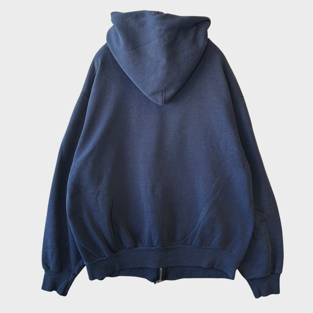 90's Hanes ヘインズ LOS ANGELES COUNTY PROBATION DEPT. スウェット ジップフーディー ネイビー (L) /B1707S-SO