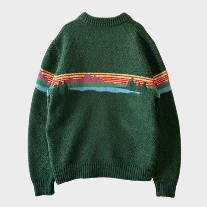 L.L.Bean カタディンロゴセーター　ニット グリーン (M)/A8981K-SO