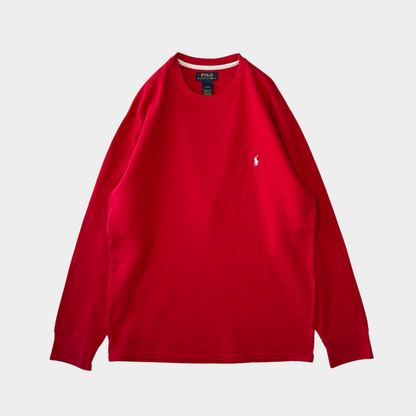 POLO RALPH LAUREN サーマルシャツ 赤 (L)/B1347T-SO