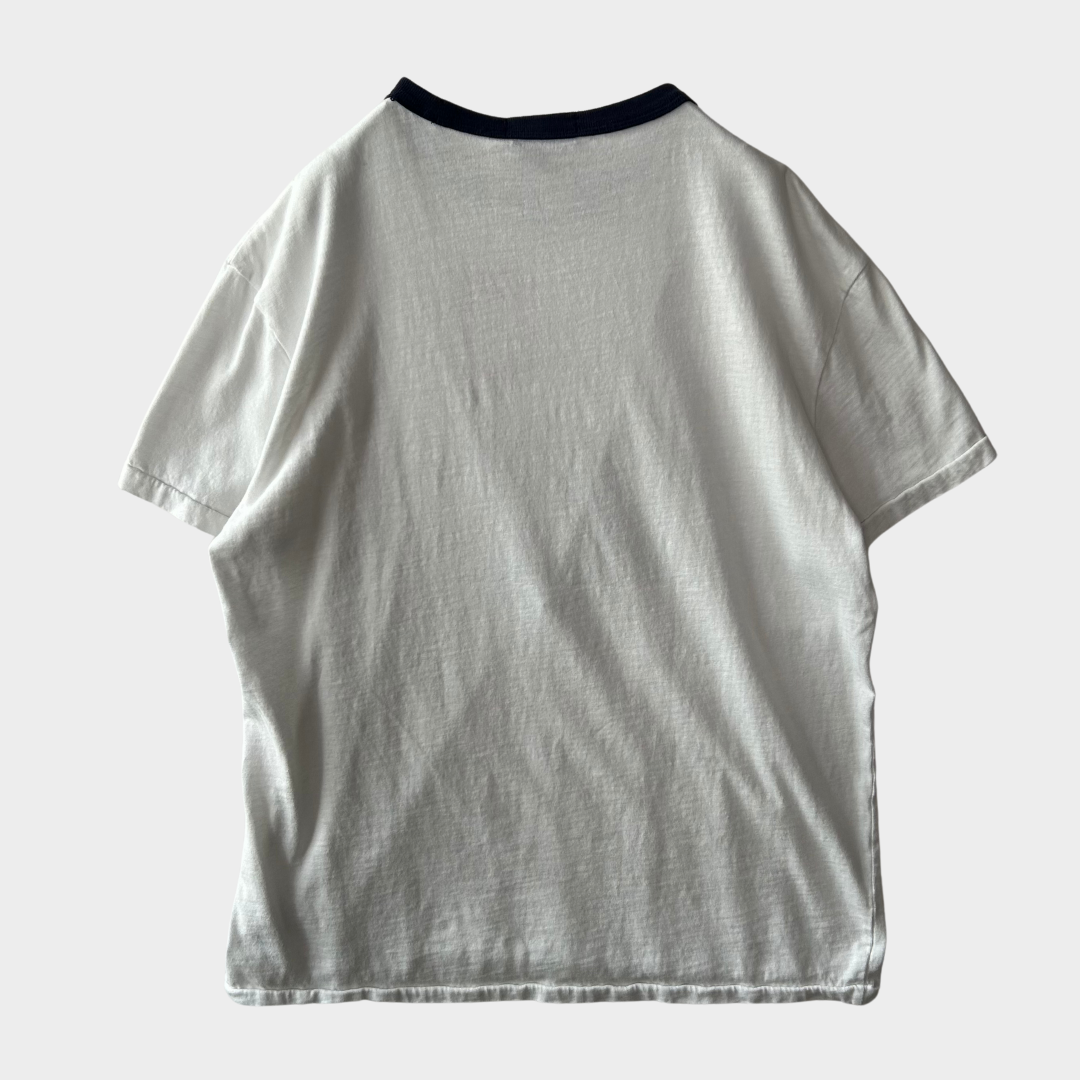 00's POLO RALPH LAUREN RL ATHLETICS TRACK Tシャツ 白 (M)/B2196T-SO