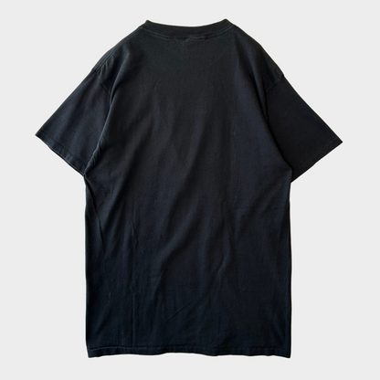 90's TULTEX Los Angeles RAIDERS NFL フットボールTシャツ 黒 (L)/B2707T-SO