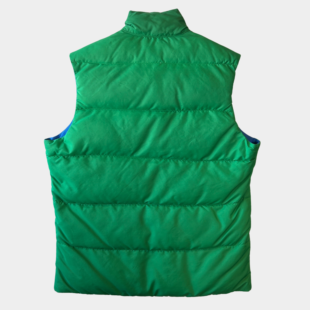 80's GERRY リバーシブルダウンベスト グリーン/ブルー(L)/C0249V-SO