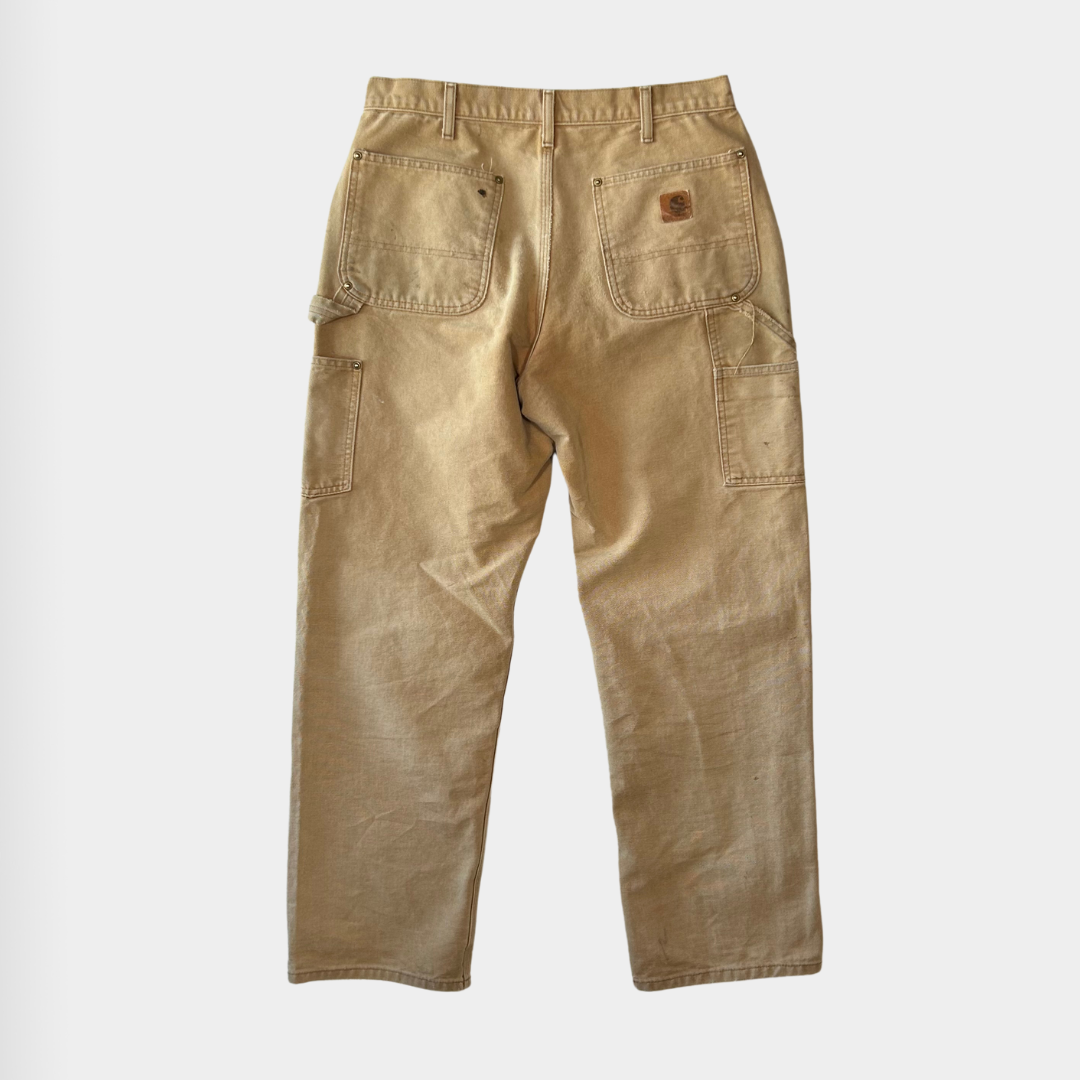 Carhartt ダブルニー ベージュ ワークパンツ carhartt カーハート ダブルニーパンツ ベージュ (32×32)A/6076P