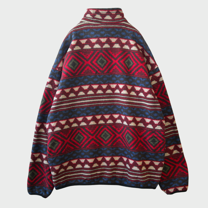 90's Patagonia パタゴニア "Saltillo" synchilla snap-t シンチラスナップT サルティーヨ柄 (L)/C0083F-SO