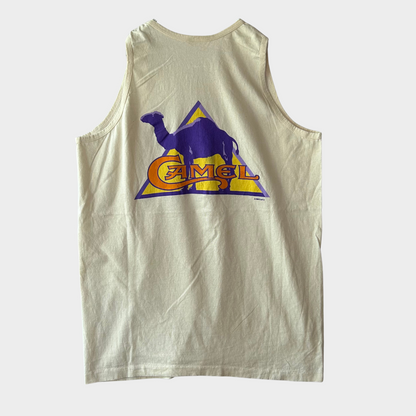 90's CAMEL キャメル タバコ タンクトップ 白 (XL)/B2576T-SO