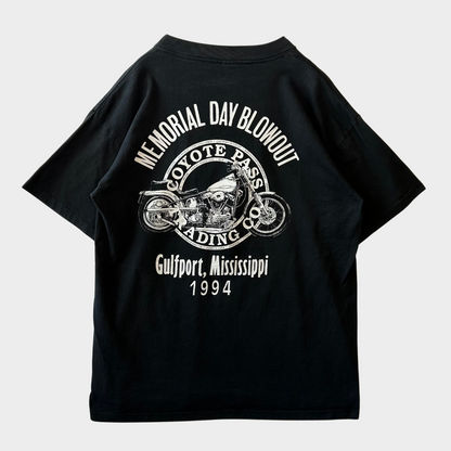 90's DUTCH TEES ガルフポート イーグル Tシャツ 黒 (L)/S6433T-SO