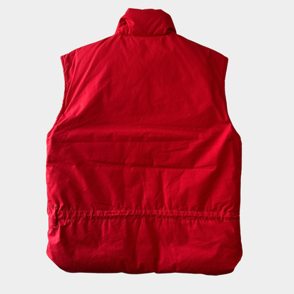 80's Eddie Bauer エディー・バウアー グースダウンベスト レッド(M)/B0581V-SO