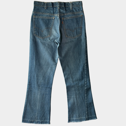 80's Levi's 646 リーバイス オレンジタブ フレアデニムパンツ 青 (W30~31)/A2168P-SO