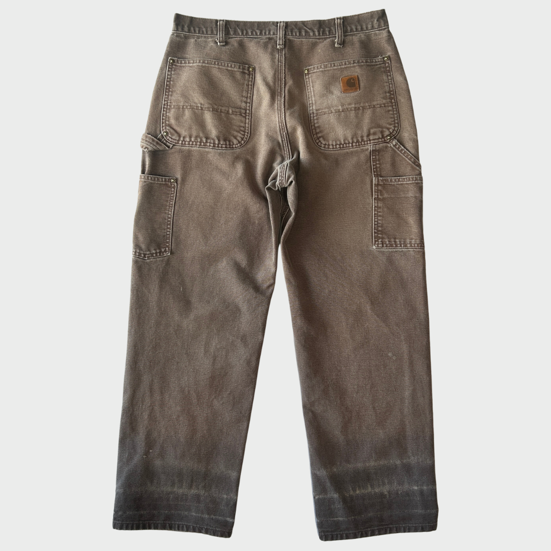 00’s Carhartt ダブルニー DKB ダークブラウン (32×30)/C0443P-SO