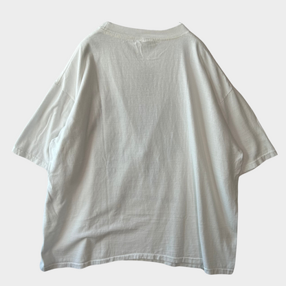 90's ECO SPORT THEY WERE HERE FIRST 地球 動物 アートTシャツ 白 (XXL)/B2015T-SO