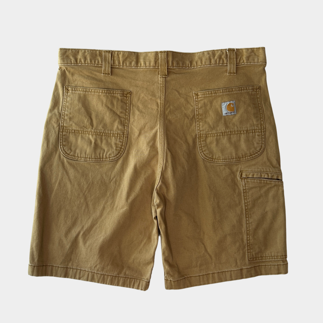 00's Carhartt カーハート Relaxed Fit ダック ハーフパンツ ベージュ (w38)/C1230P-SO