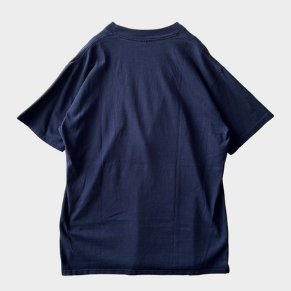 90's DODGER MICHIGAN ATH .DEPT.  カレッジTシャツ 紺(XL)/A6375T-SO